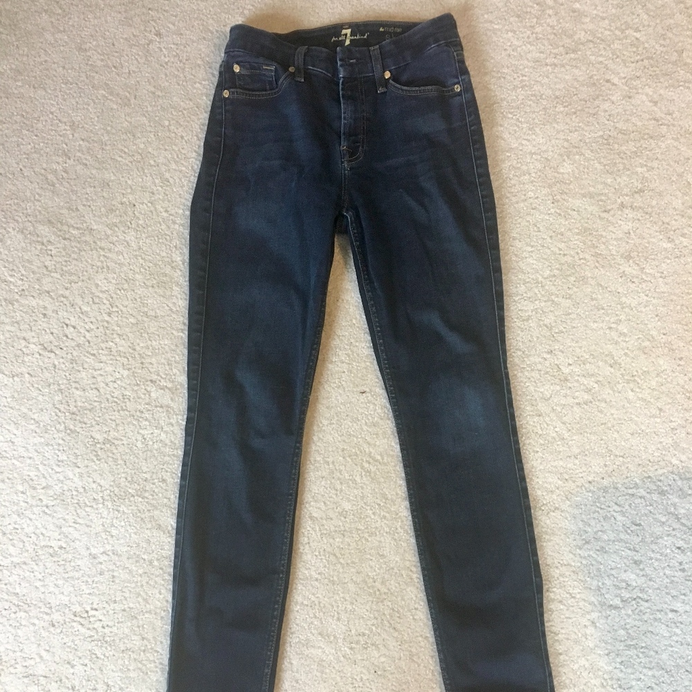 7 For All Mankind Mid-rise Skinny Jean size 26